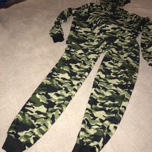 Boys pajamas one piece with hood